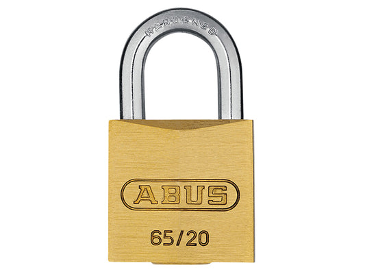 ABUS 02318 65/20mm Brass Padlock