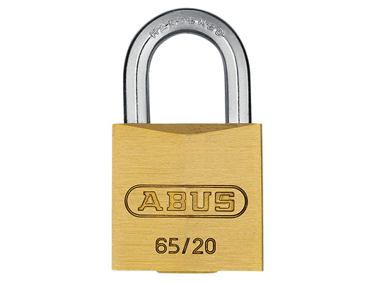 ABUS 03889 65/20mm Brass Padlock Keyed Alike 203