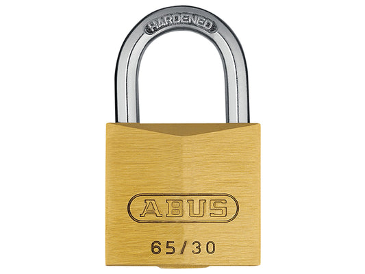 ABUS 09850 65/30mm Brass Padlock Carded