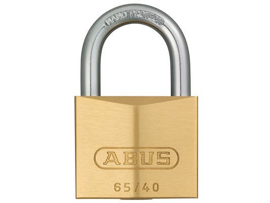 ABUS 11989 65/40mm Brass Padlock Keyed Alike 6404