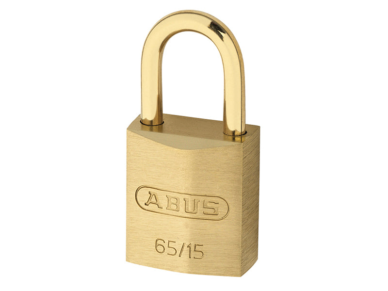 ABUS 37596 65MB/30mm Solid Brass Padlock 70mm Long Shackle Carded