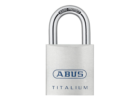 ABUS 56221 80TI/40mm TITALIUM� Padlock Keyed Alike KA8011