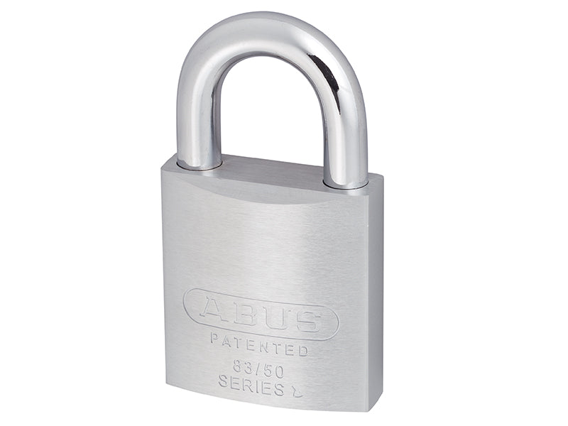 ABUS 53927 83/50mm Chrome Plated Brass Padlock Carded