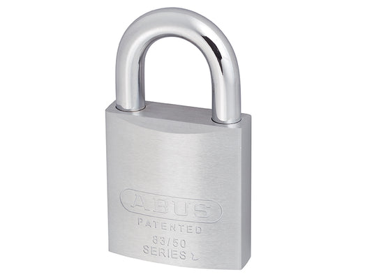 ABUS 53927 83/50mm Chrome Plated Brass Padlock Carded