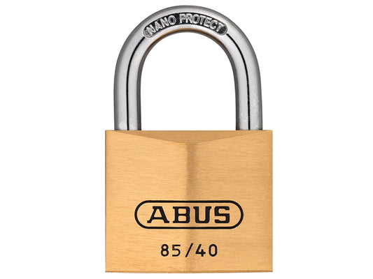 ABUS 02458 85/40mm Brass Padlock Keyed Alike 723
