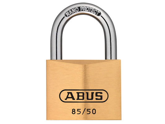 ABUS 35435 85/50mm Brass Padlock Carded