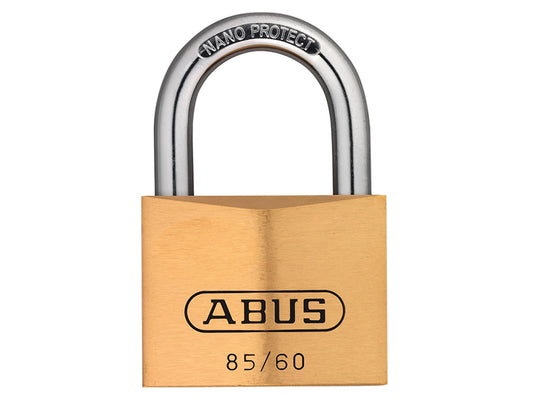 ABUS 02493 85/60mm Brass Padlock Keyed Alike 2703