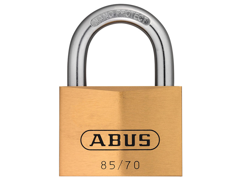 ABUS 02498 85/70mm Brass Padlock Keyed Alike 121