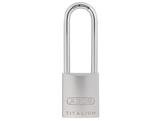 ABUS 04391 86TI/45mm TITALIUM� Padlock Without Cylinder 80mm Long Shackle