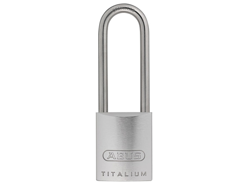 ABUS 04392 86TI/45mm TITALIUM� Padlock Without Cylinder 70mm Long Stainless Steel Shackle
