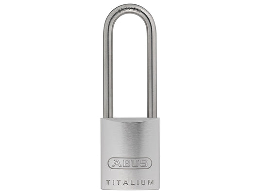 ABUS 04392 86TI/45mm TITALIUM� Padlock Without Cylinder 70mm Long Stainless Steel Shackle