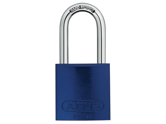 ABUS 45233 72/40mm Aluminium Padlock 40mm Long Shackle Blue Keyed Alike TT60121