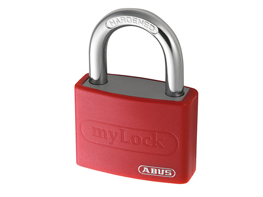 ABUS 49940 T65AL/40mm My Lock Aluminium Padlock Red Keyed Alike 6401