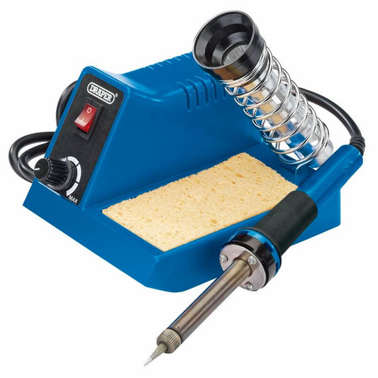 61478 Draper 230V Soldering Station, 40W SI400 Electric Solders Professional Trade DIY Workshop Garage Use