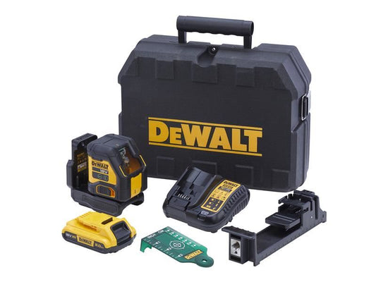 DeWalt DCLE34021D1 XR Compact Cross Line Green Laser 18V 1 x 2.0Ah Li-ion
