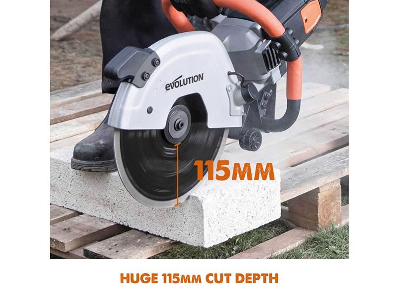 EVL R300DCT 300mm Disc Cutter + Blade 2400W 240V
