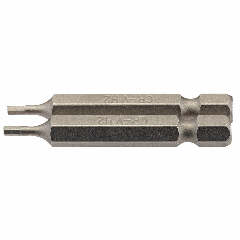 Draper 2PC 50MM 2.0MM HEX S/D BIT 64244 1/4" hex. Hexagonal E Shank Insert Bits