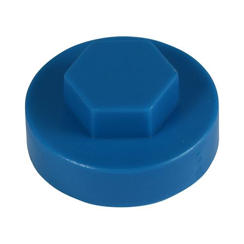 TIMCO Hex Cover Cap - Solent Blue 16mm Blue Pack 1000