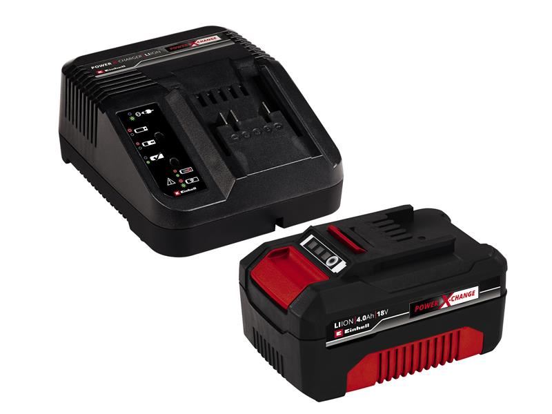 Einhell 4512042 Power X-Change Battery & Charger Starter Kit 18V 1 x 4.0Ah Li-ion