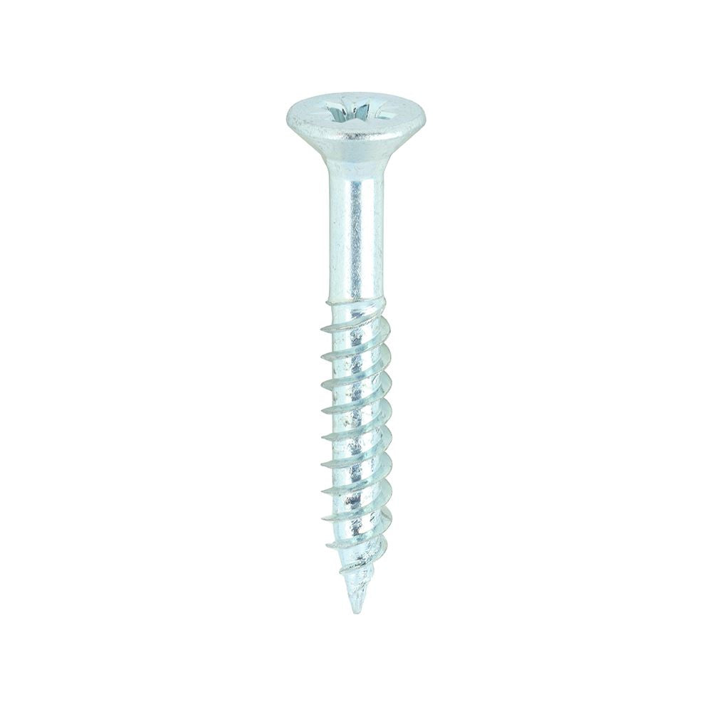 TIMCO Twin Woodscrew PZ2 CSK Zinc 8 x 1 1/4 Silver Pack 200
