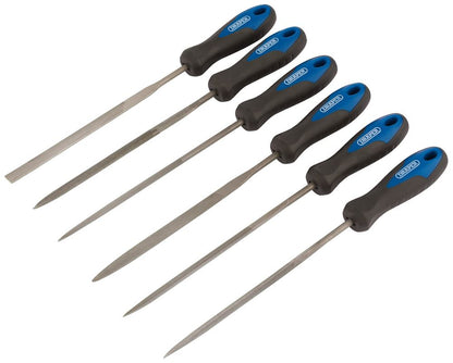 Draper 6 PC NEEDLE FILE SET 83982 Soft Grip Needle File Set, 140mm (6 Piece)