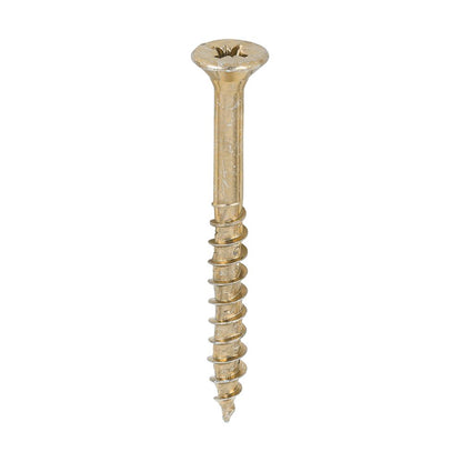 TIMCO Velocity Screw PZ2 CSK ZYP 5.0 x 50 Gold Pack 200