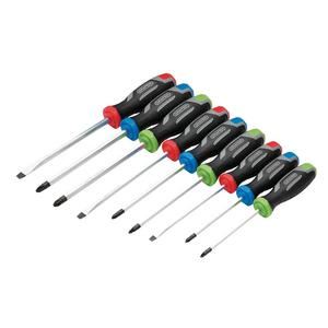 Draper SET 1 - 9PC SET - POUND THRU S Pound Thru Soft Grip Screwdriver Set (9 Piece)