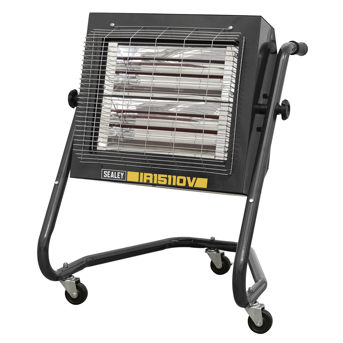 Sealey IR15110V Infrared Heater 1.2/2.4kW 110V | 1200/2400W, 110V - 32A, Thermostat, Timer, Adjustable | Powder coated metal construction with tilting