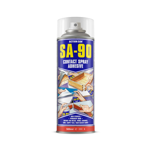 Action Can SA-90 Industrial Strength Contact Adhesive Spray Carpet Glue 500ml