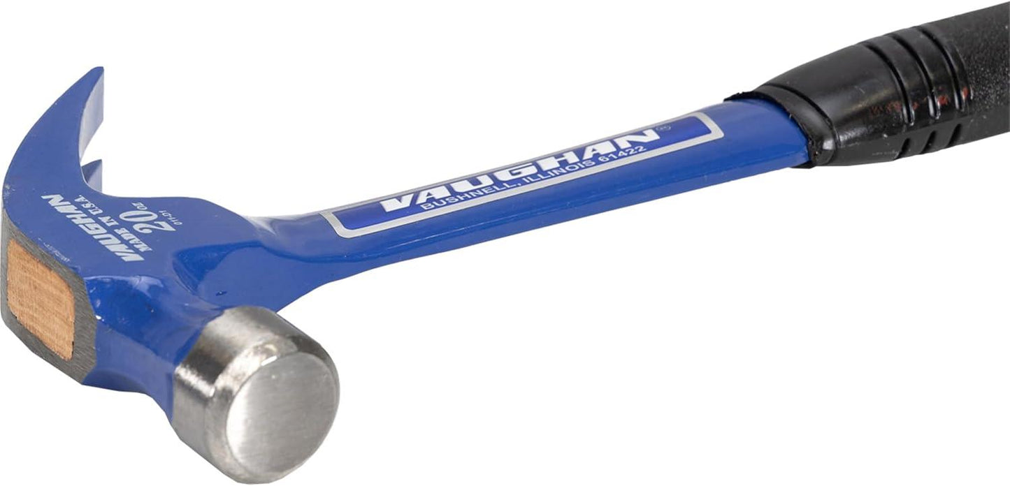 Vaughan 127-15 R20 Curved Claw Nail Hammer All Steel Smooth Face 570g (20oz)