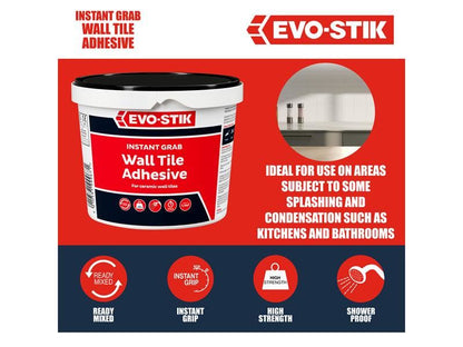 EVO-STIK 30811581 Instant Grab Wall Tile Adhesive 1 litre