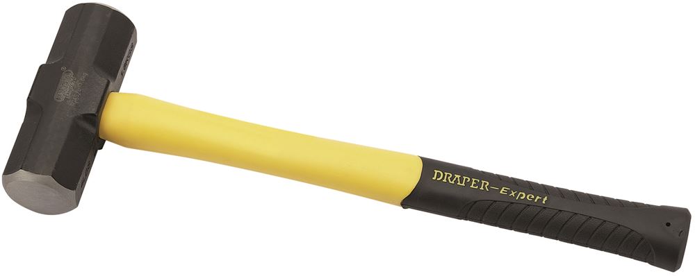Draper 1.8KG SLEDGE HAMMER F/G SHAFT 09937 Fibreglass Short Shaft Sledge Hammer, 1.8kg/4lb