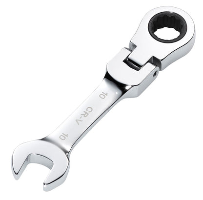 Draper 10MM STUBBY FLEX RACT. SPANNER 27965 27965 HI-TORQÂ® Metric Stubby Flexible Head Ratchet Combination Spanner