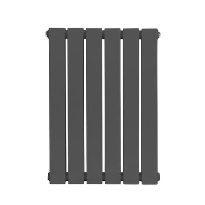 Baridi DH338 Horizontal Radiator Contemporary Double Flat Panel Design 420 x 600mm - Anthracite | Steel | Horizontal flat panel design delivers a BTU
