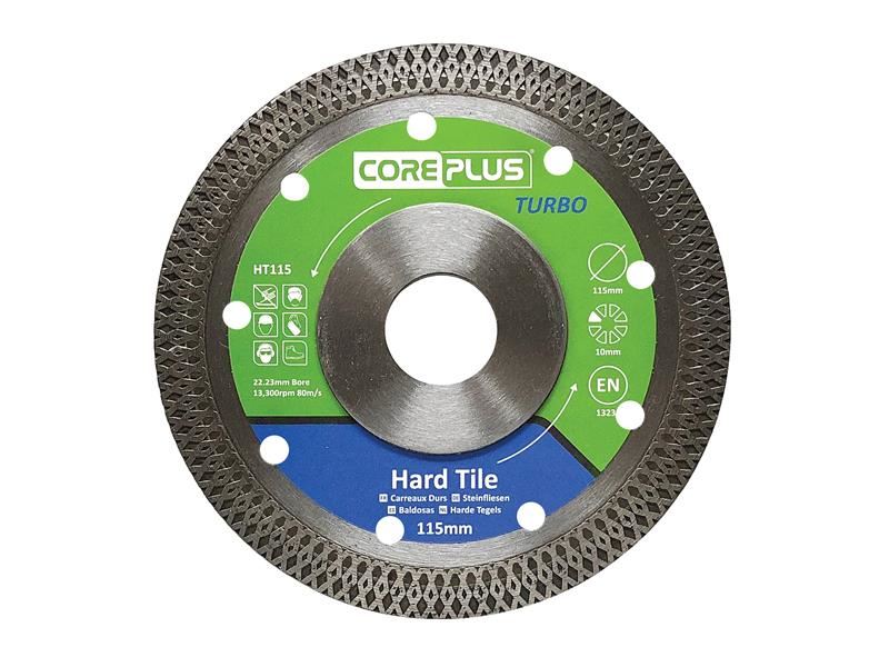 CorePlus CORDBHT115 HT115 Hard Tile Turbo Diamond Blade 115mm