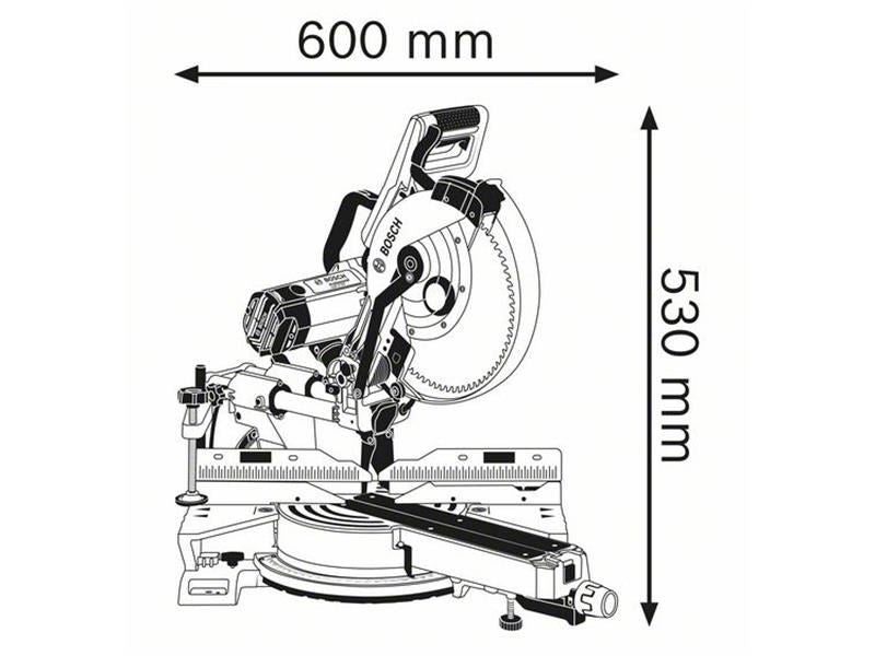 BSH GCM 12 SDE Professional Sliding Mitre Saw 1450W 240V