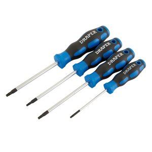 Draper SET OF 4 TX-STAR S/DRIVERS 36851 36851 TX-STARÂ® Soft Grip Screwdriver Set (4 Piece)