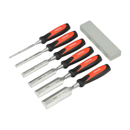 TIMCO Bevel Edge Wood Chisel Set 7pc Pack 1