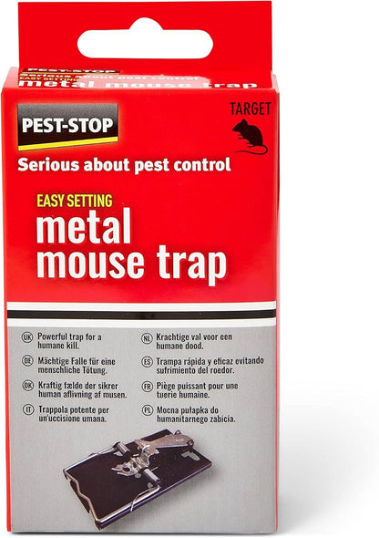 Pest Stop Easy-Setting Metal Mouse Trap Pack of 1 MPN PSESMT