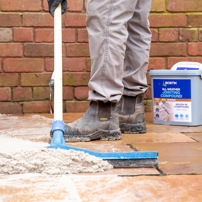 Bostik All Weather Jointing Compound – Patio Grout – Ready-to-use paving jointing solution for Patios, Driveways, Pathways, and other Landscaping projects – Weed & Erosion Resistant – 15kg