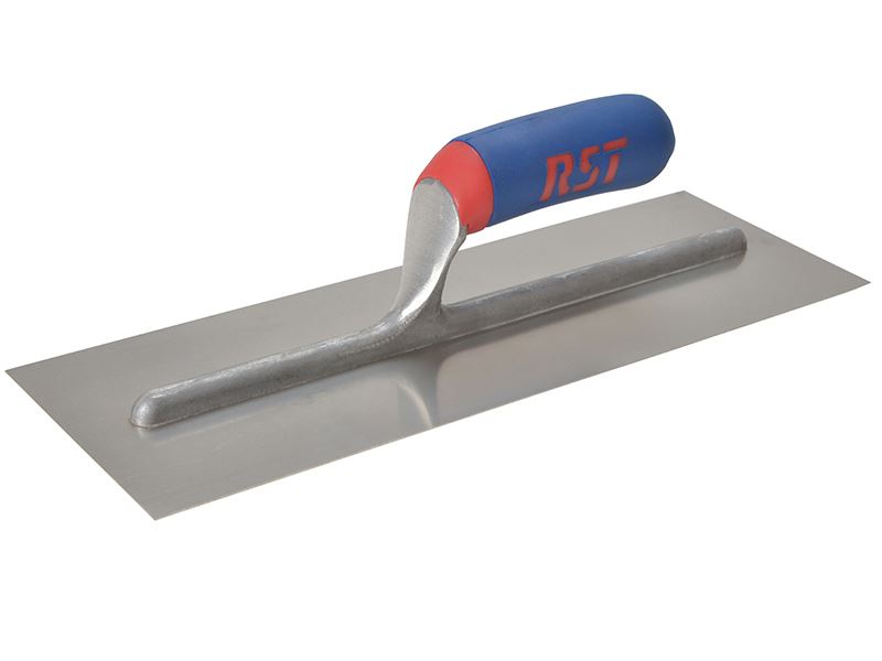 R.S.T. RTR16SSD Plasterer's Finishing Trowel Stainless Steel Soft Touch Handle 16 x 4in