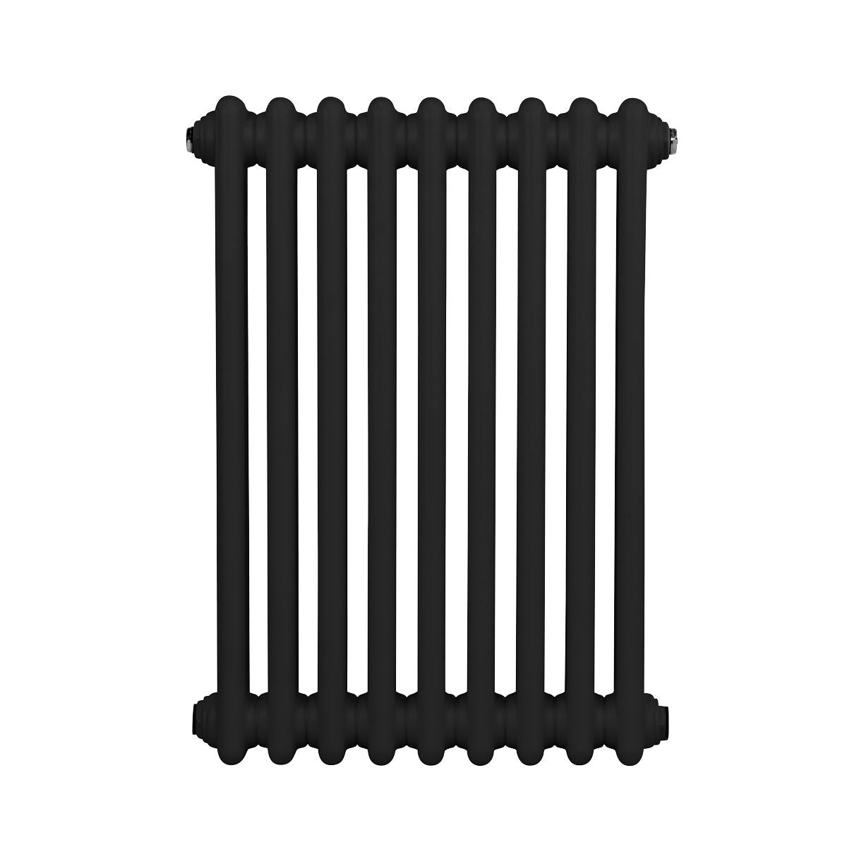 Baridi DH361 Horizontal Traditional 2 Column Radiator 600 x 427mm - Black | Steel | Horizontal traditional 2 column radiator delivers a BTU output of