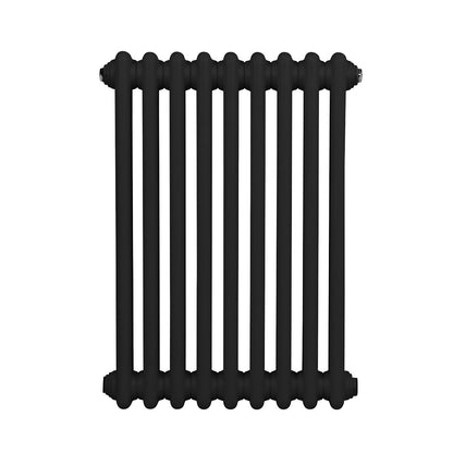 Baridi DH361 Horizontal Traditional 2 Column Radiator 600 x 427mm - Black | Steel | Horizontal traditional 2 column radiator delivers a BTU output of
