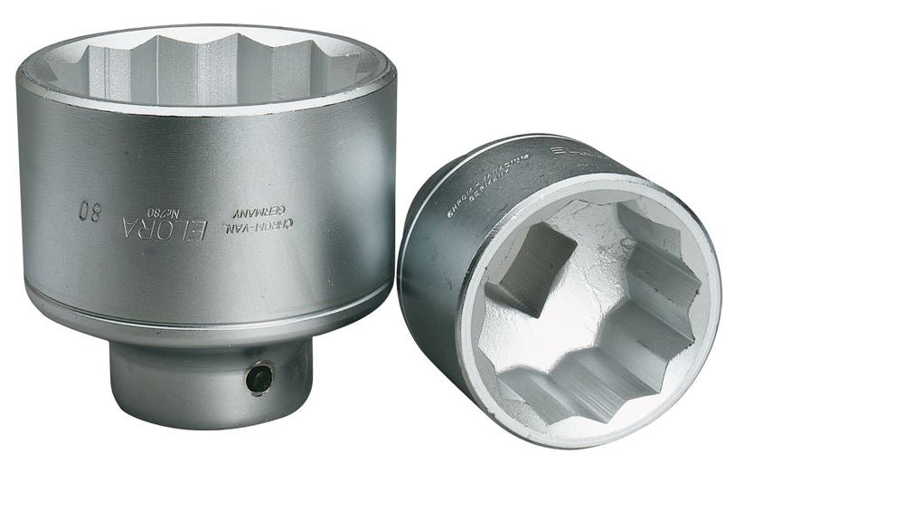 67492 Elora Elora Bi-Hexagon Socket, 1 Sq. Dr., 36mm 780-36 1 Sockets Professional Trade DIY Workshop Garage Use