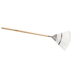 Draper JUNIOR HERITAGE LAWN RAKE SS 08975 Heritage Junior Stainless Steel Lawn Rake