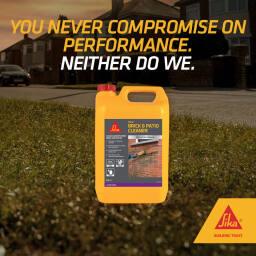 Sika 401 High Strength Brick & Patio Cleaner 5 Litre Acid-Based Cleaner for Removing Cement, Mortar, Efflorescence, Dirt and Grime from Brick, Concrete, Patios and Paving