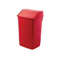 Addis 60L Flip Top Recycle Bin Red