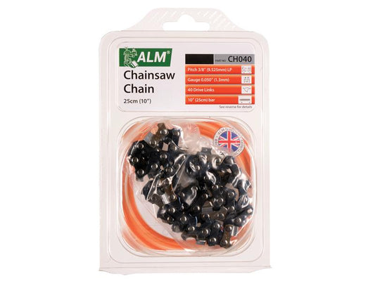 ALM CH040 CH040 Chainsaw Chain 3/8in x 40 links 1.3mm - Fits 25cm Bars