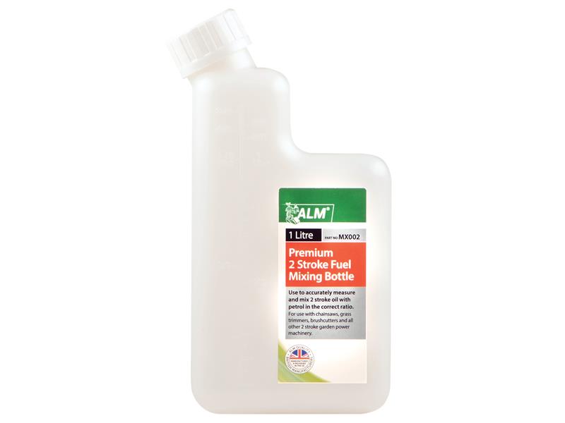 ALM MX002 MX002 2-Stroke Premium Fuel Mixing Bottle White