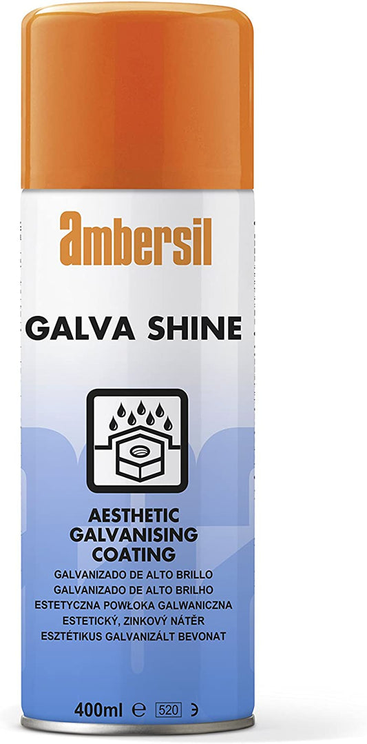 400 ml Ambersil Galva Shine Aesthetic Galvanising Coating - Stays Bright
